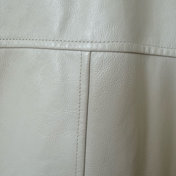 Joseph Biker Calf Leather Jacket, White, Size 34 - Picture 4 of 16